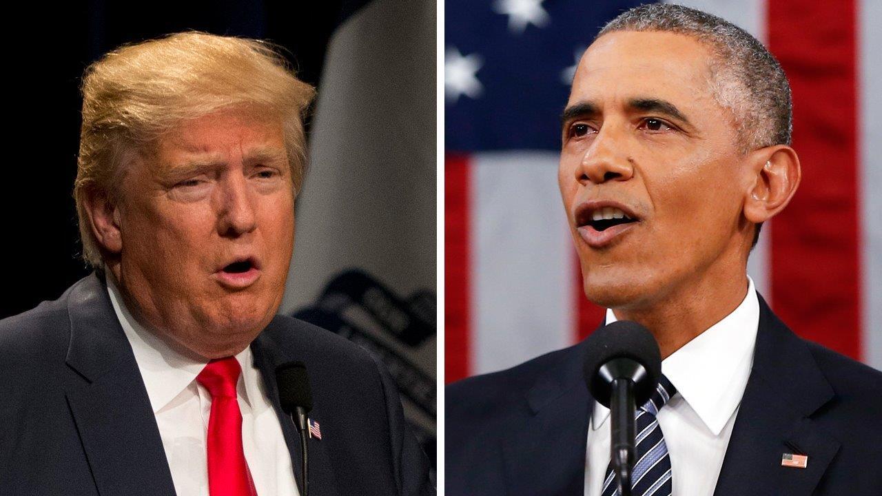 Donald Trump reacts to Obama's State of the Union jab