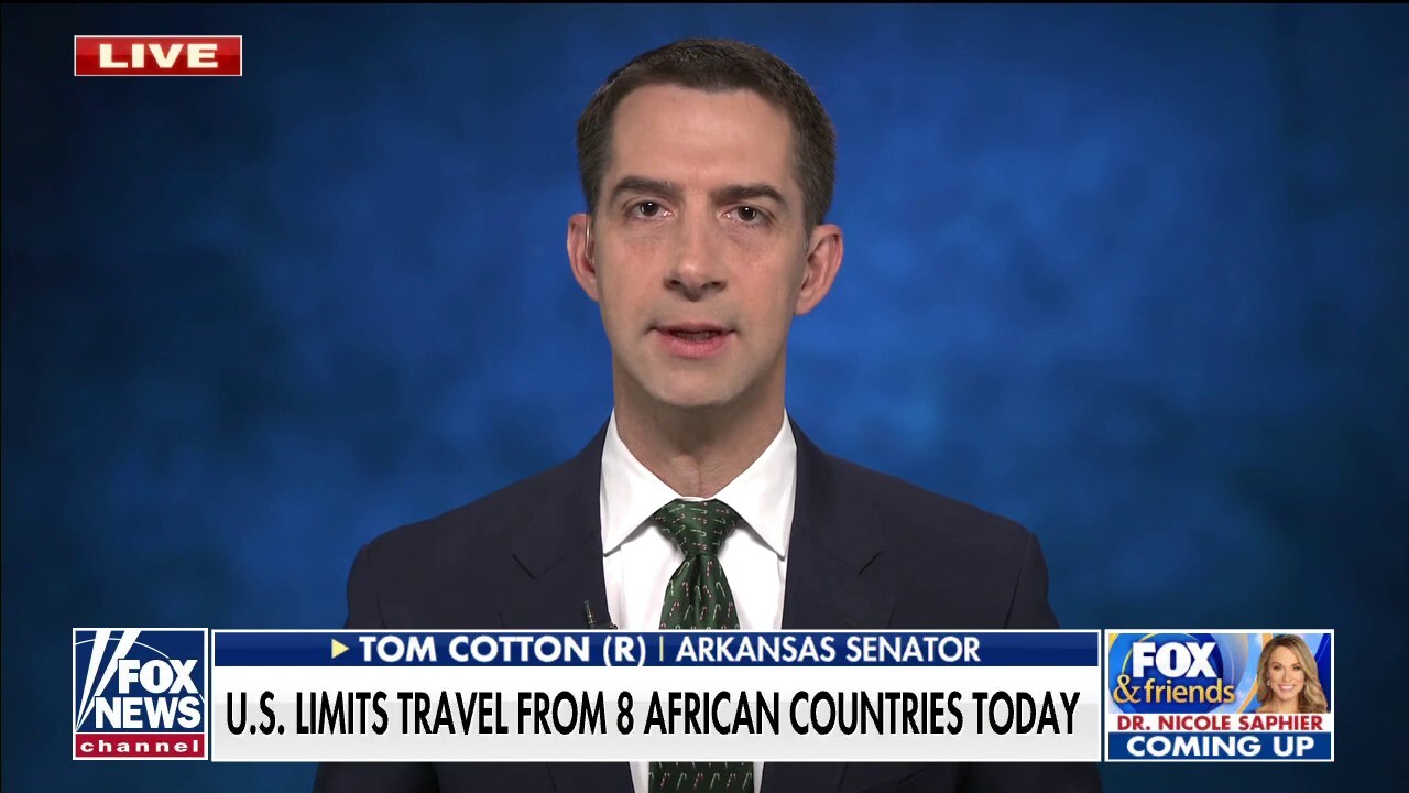 Tom Cotton calls Biden's travel ban an 'incompetent half-measure' amid fear of omicron variant