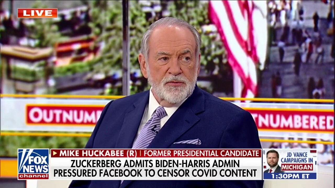 It's 'remarkable' that Facebook accepted the pressure from Biden's WH: Mike Huckabee