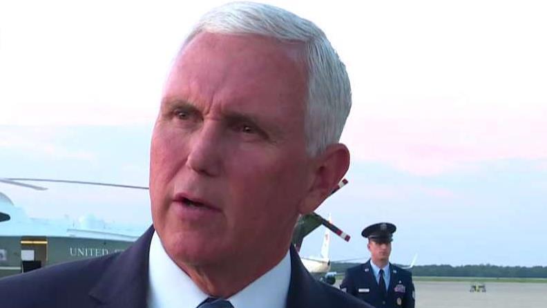 Pence comments on the deadly Texas shooting, Hurricane Dorian