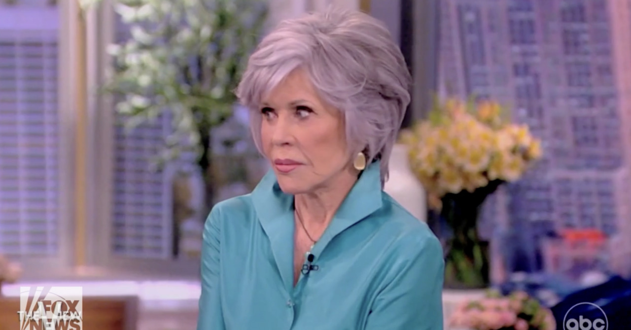 Jane Fonda suggests murder to fight abortion laws; 'The View' host hastily says it's a joke