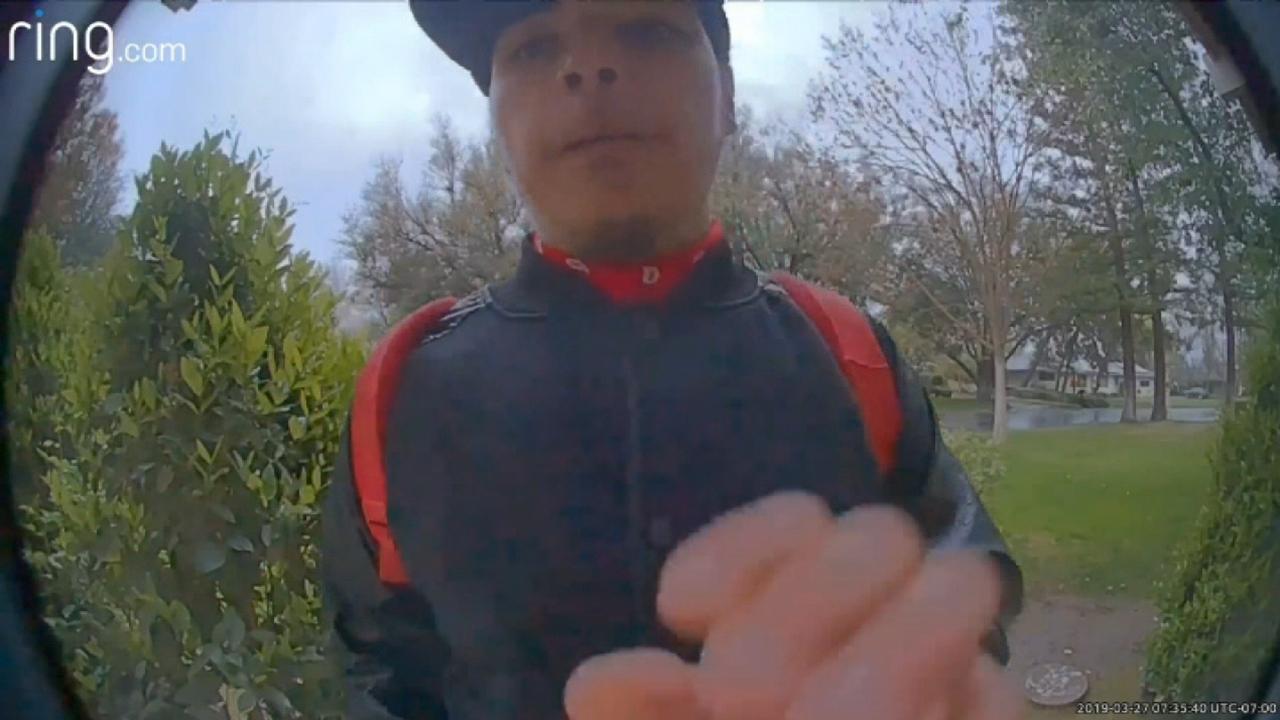 Doorbell camera thief wanted by authorities in California 