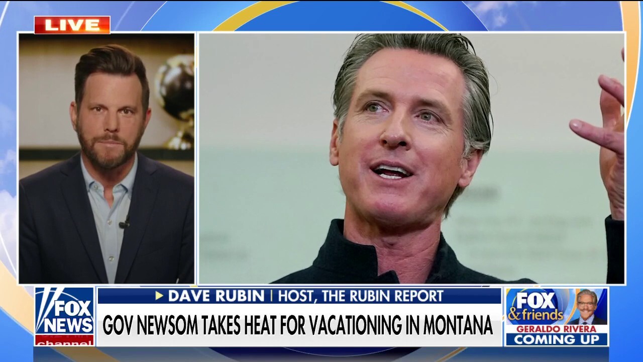 Dave Rubin on 'Fox & Friends': Gavin Newsom 'trolling' Ron DeSantis while California implodes
