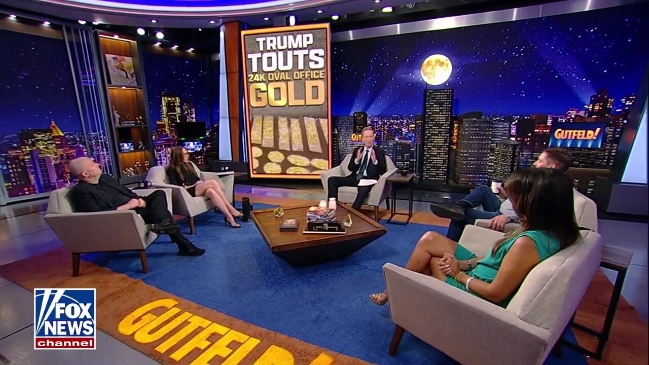 Tom Shillue and the 'Gutfeld!' panel discuss President Donald Trump's latest additions to the Oval Office.