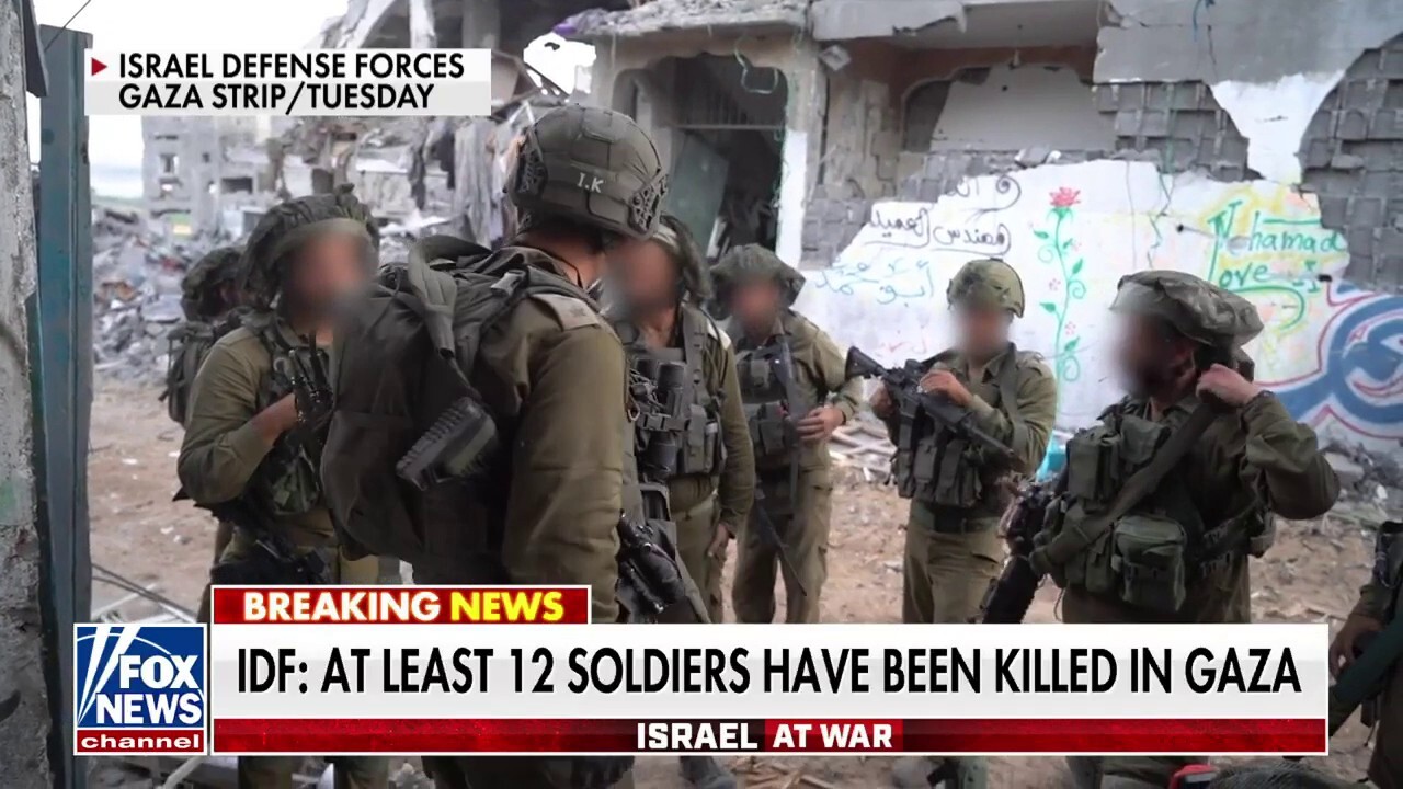 At least 12 Israeli soldiers killed in Gaza: IDF 