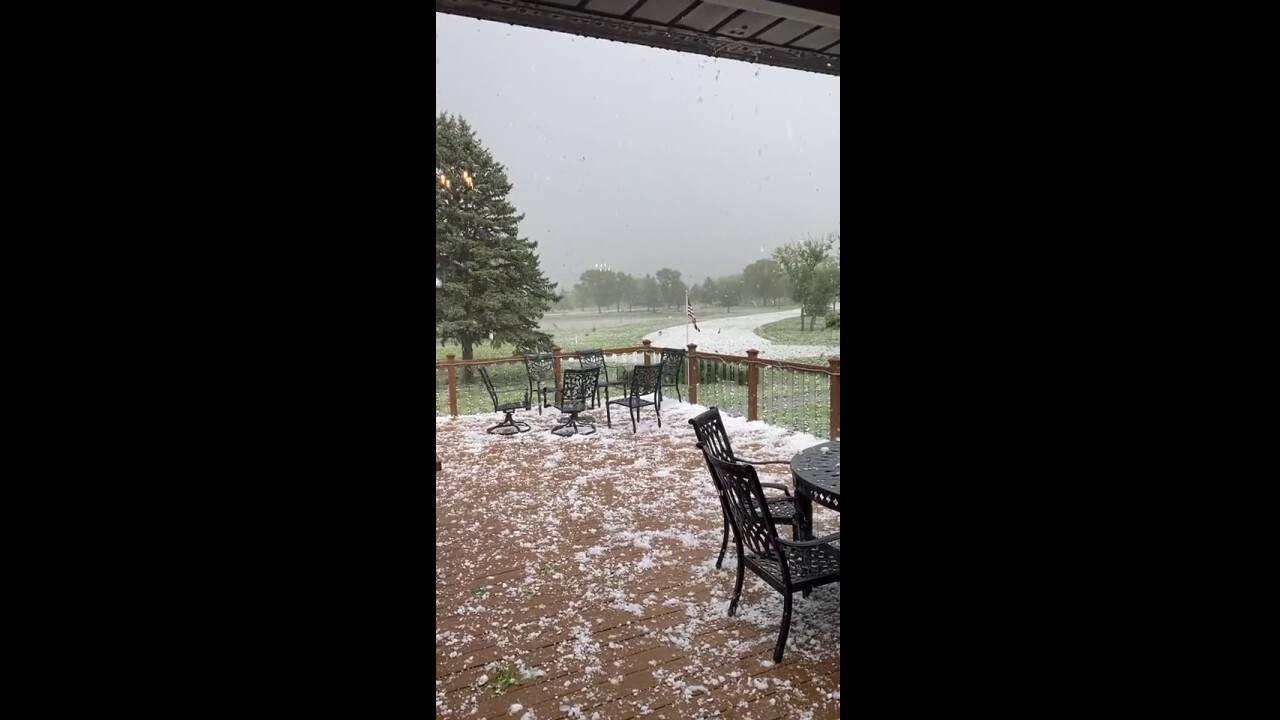 Severe thunderstorm drops 'baseball-size' hail in Minnesota