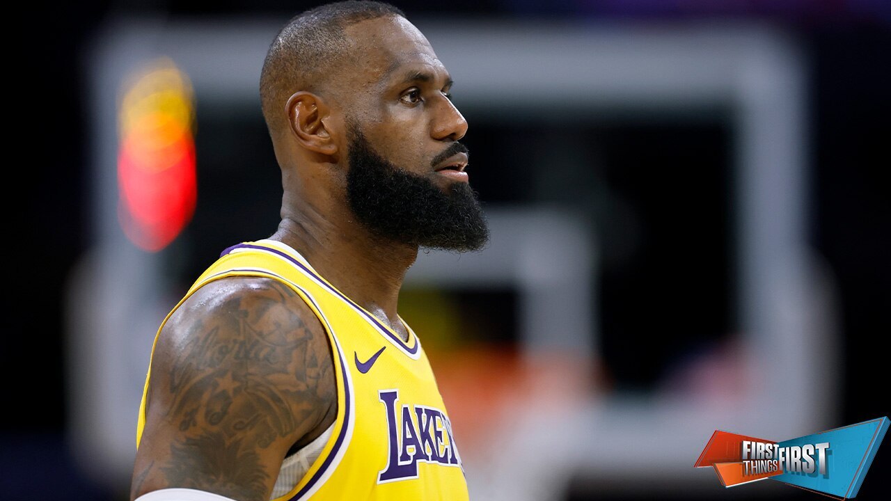 Could this beryllium  the extremity  of LeBron James' tally  with the Los Angeles Lakers? | First Things First