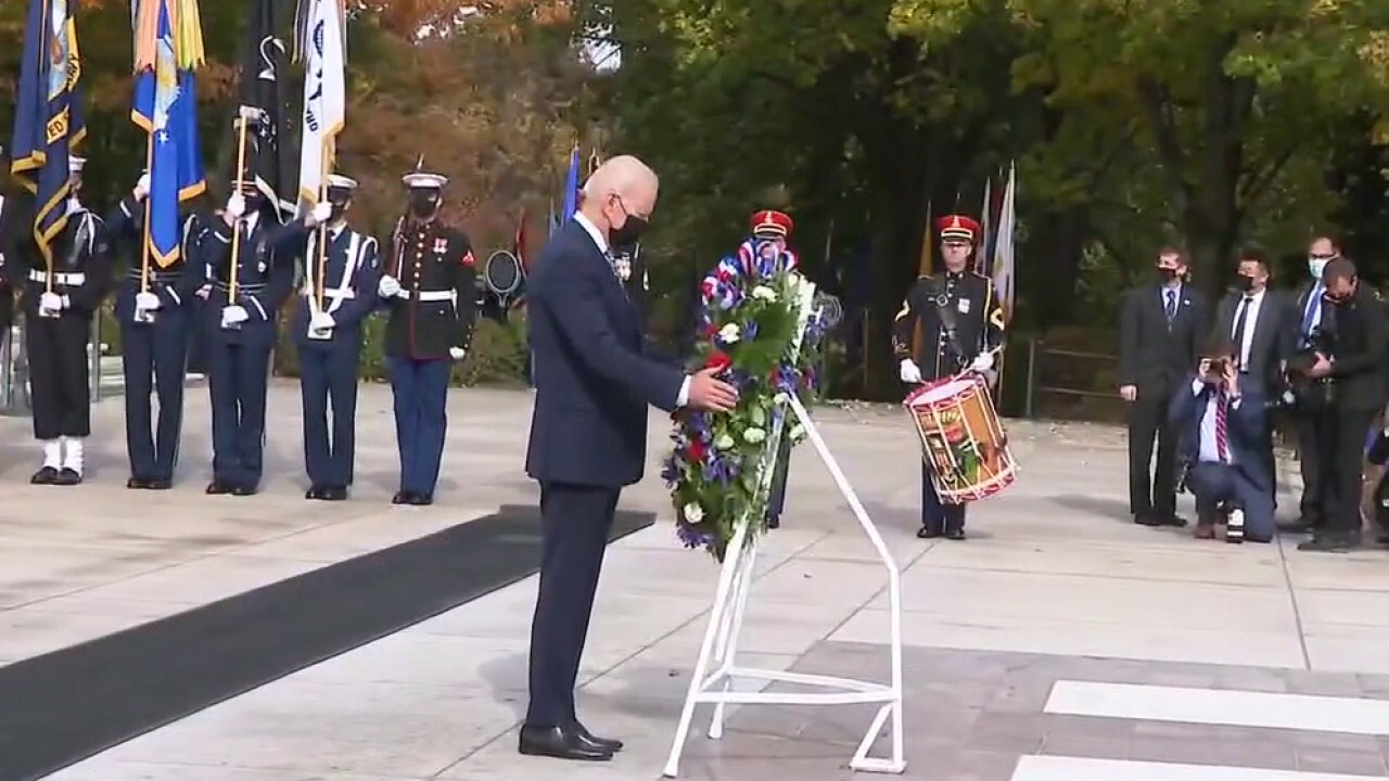 Biden honors military service members in nation's capital 