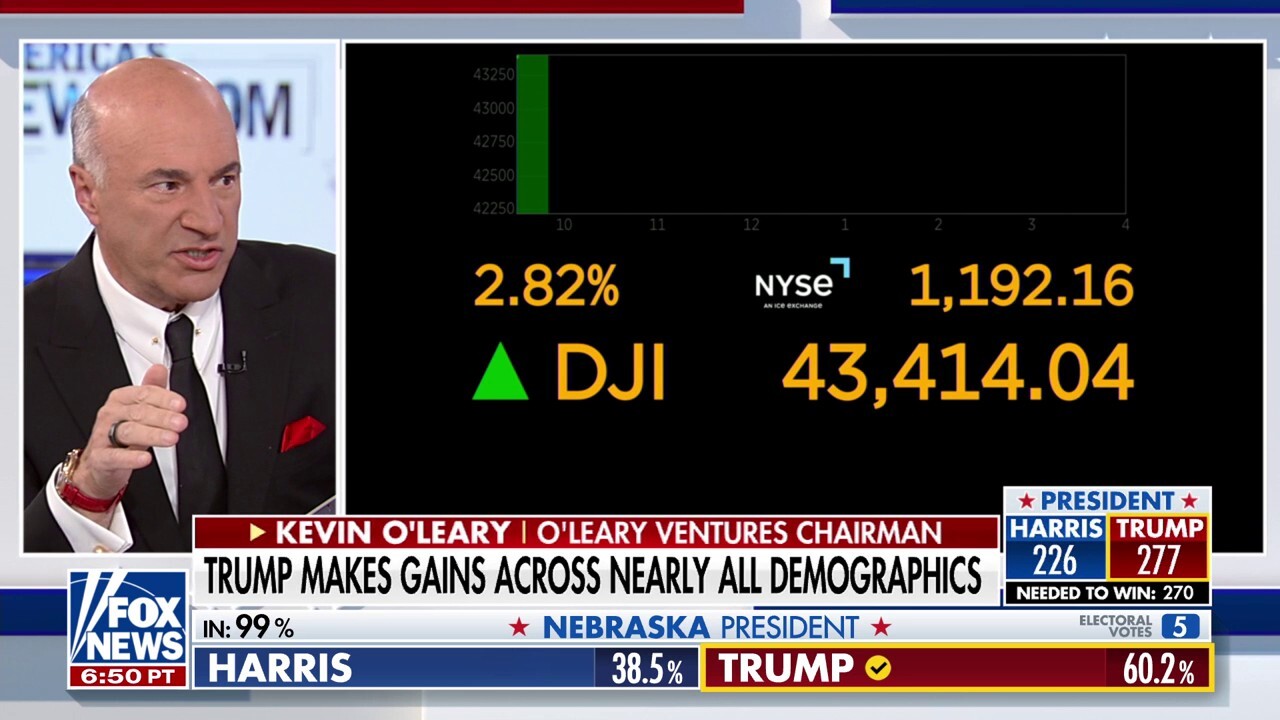 O'Leary Ventures Chairman Kevin O'Leary joined ‘America’s Newsroom' to discuss what ‘cost’ Kamala Harris in the 2024 presidential election and his excitement for a Trump presidency as prices continue to soar for American families.