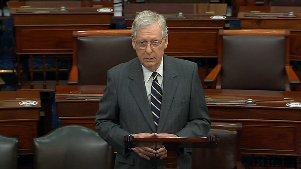 McConnell suggests Democrats are trying to 'sabotage' coronavirus bill for political gain