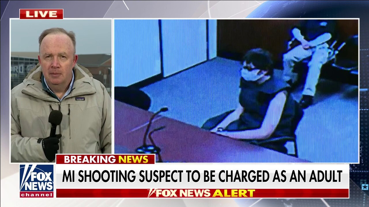 Michigan school shooting suspect faces terrorism charge, being tried as adult