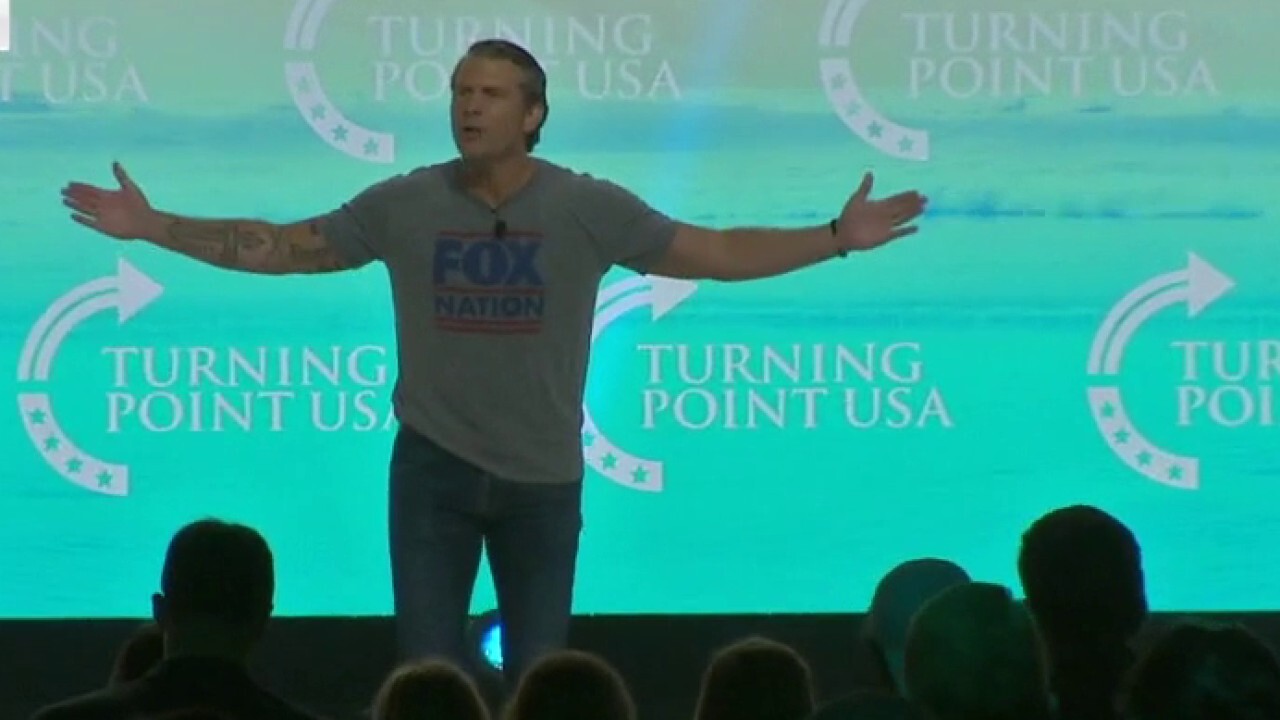 Pete Hegseth fires up Turning Point USA summit attendees with speech