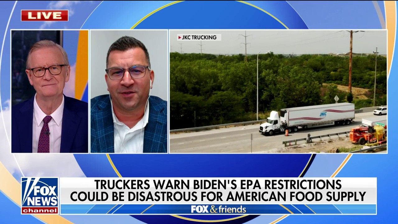 JKC Trucking co-owner Mike Kucharski joined 'Fox & Friends' to discuss the impact of Biden's policies on the industry and why experts are worried about how they could affect food supply. 