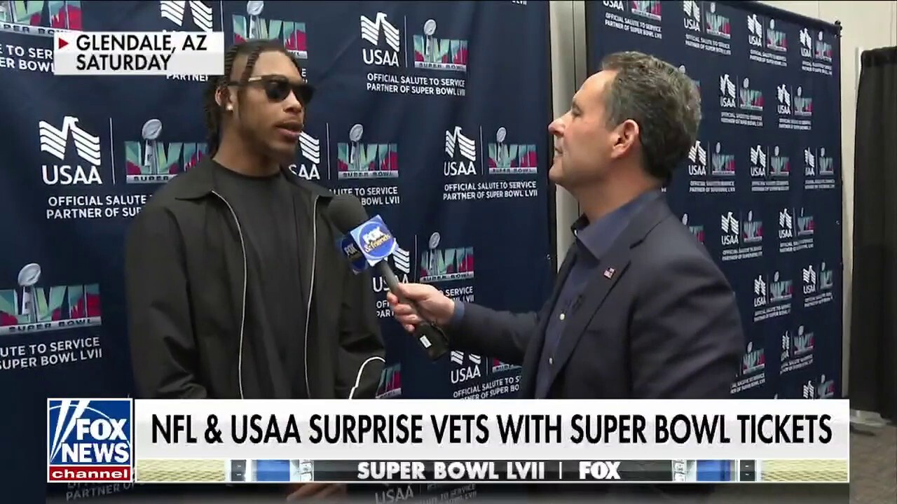 NFL, USAA surprise veterans with Super Bowl tickets