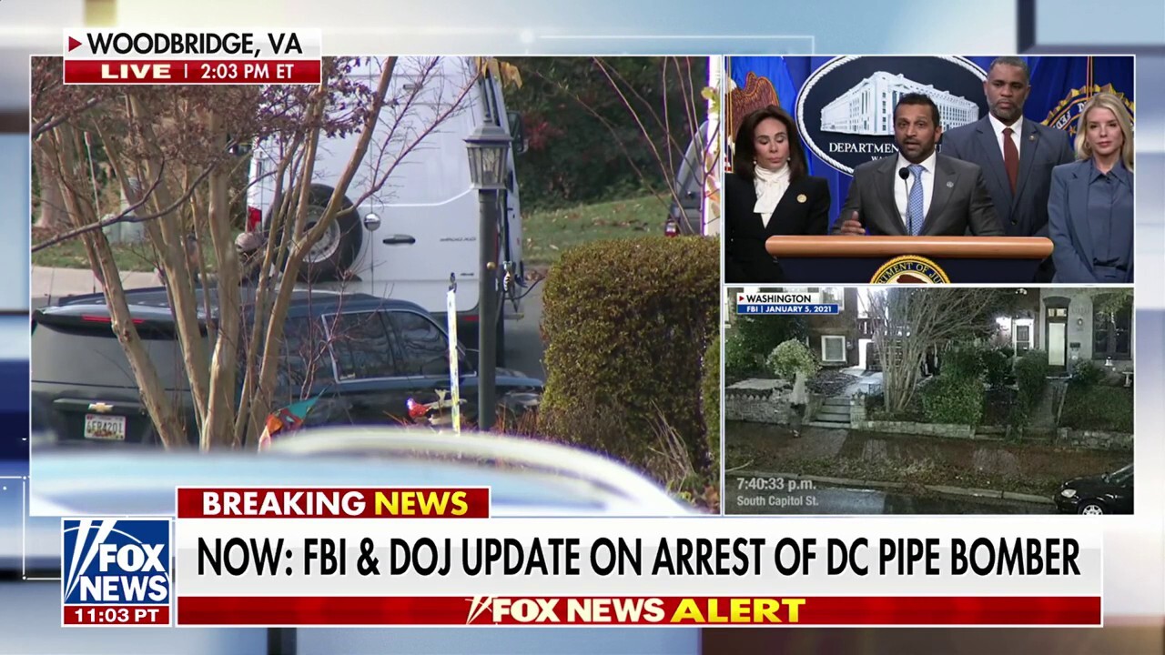 Bondi, Patel give update on the arrest of suspected Jan 6 pipe bomber Brian Cole Jr