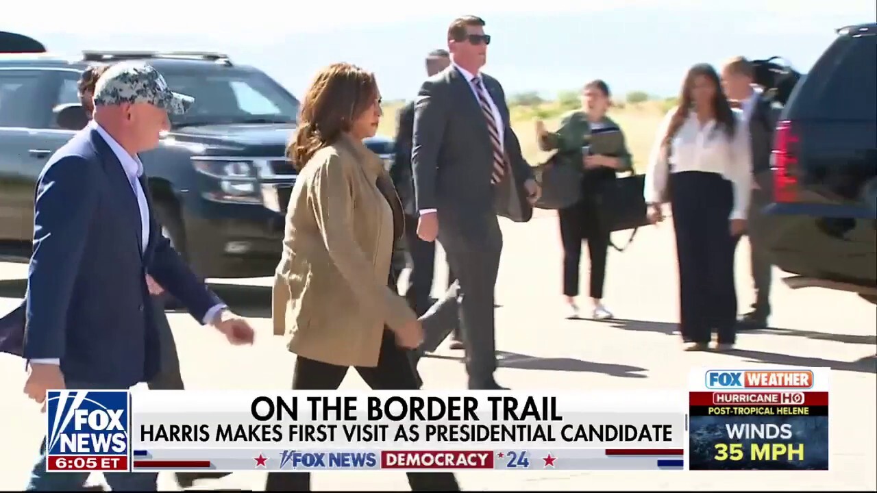 Kamala Harris officially reaches Arizona border