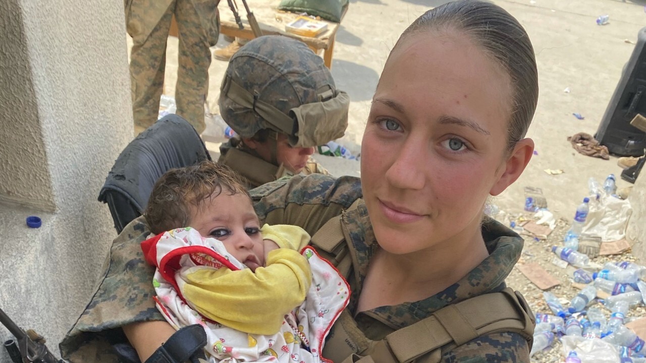 HEROES OF KABUL: Sgt. Nicole Gee worked relentlessly to evacuate as many Afghan women and children as possible