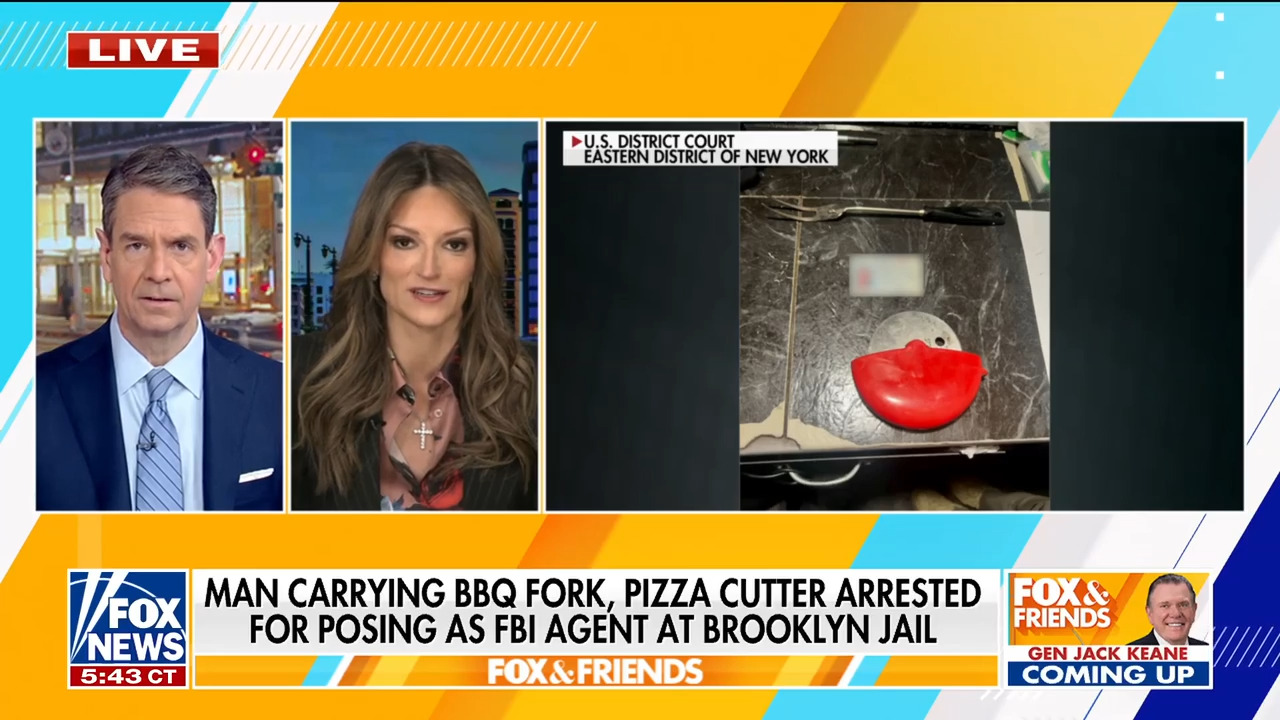 Luigi Mangione faces a consequential federal court hearing regarding a death penalty charge for murder as a Minnesota man is accused of impersonating an FBI agent with a pizza cutter and BBQ fork, attempting to break Mangione out of jail.