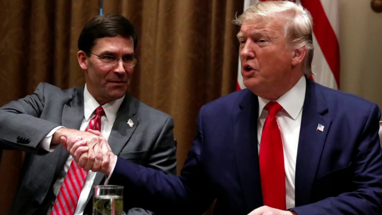 White House won't say whether President Trump continues to have confidence in Secretary Esper