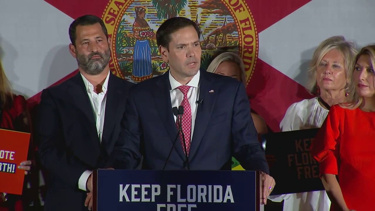 Sen. Marco Rubio speaks at Florida GOP Primary Night party