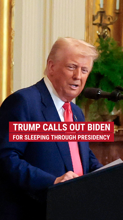 Trump calls retired  Biden for sleeping done  presidency 
