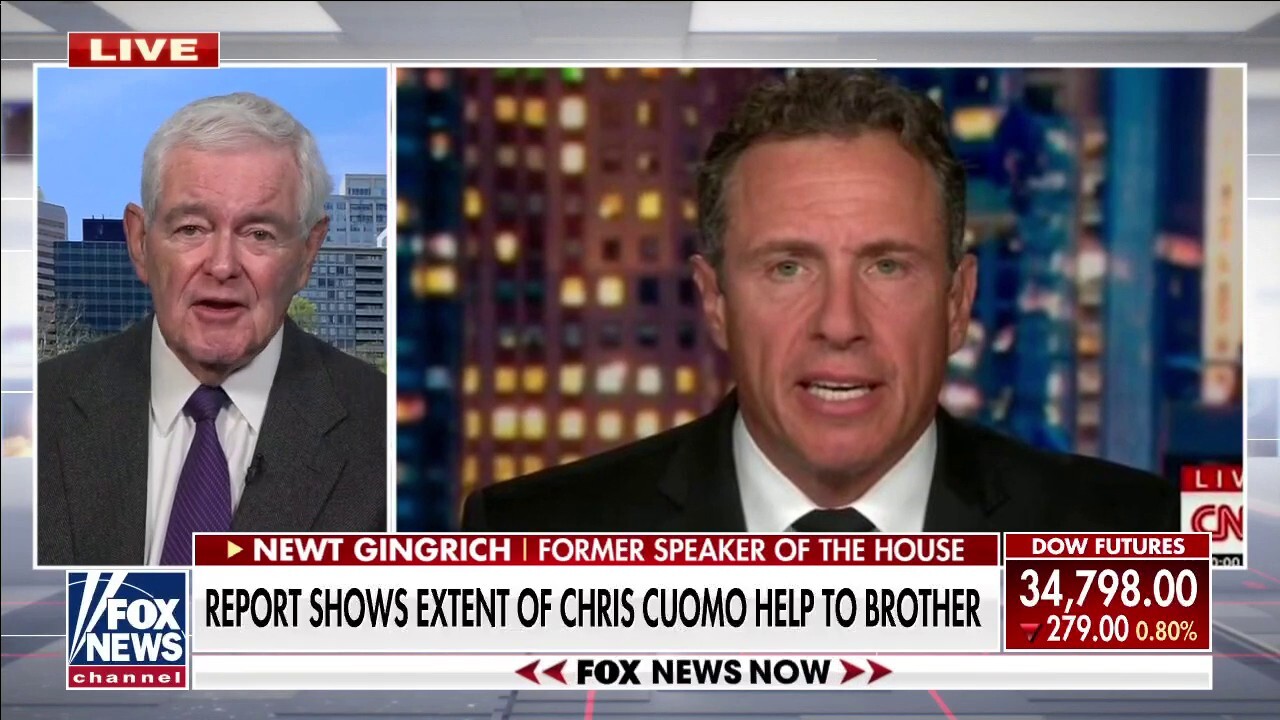 Gingrich on Chris Cuomo helping brother amid scandals: He’s got to go, he lied to his viewers