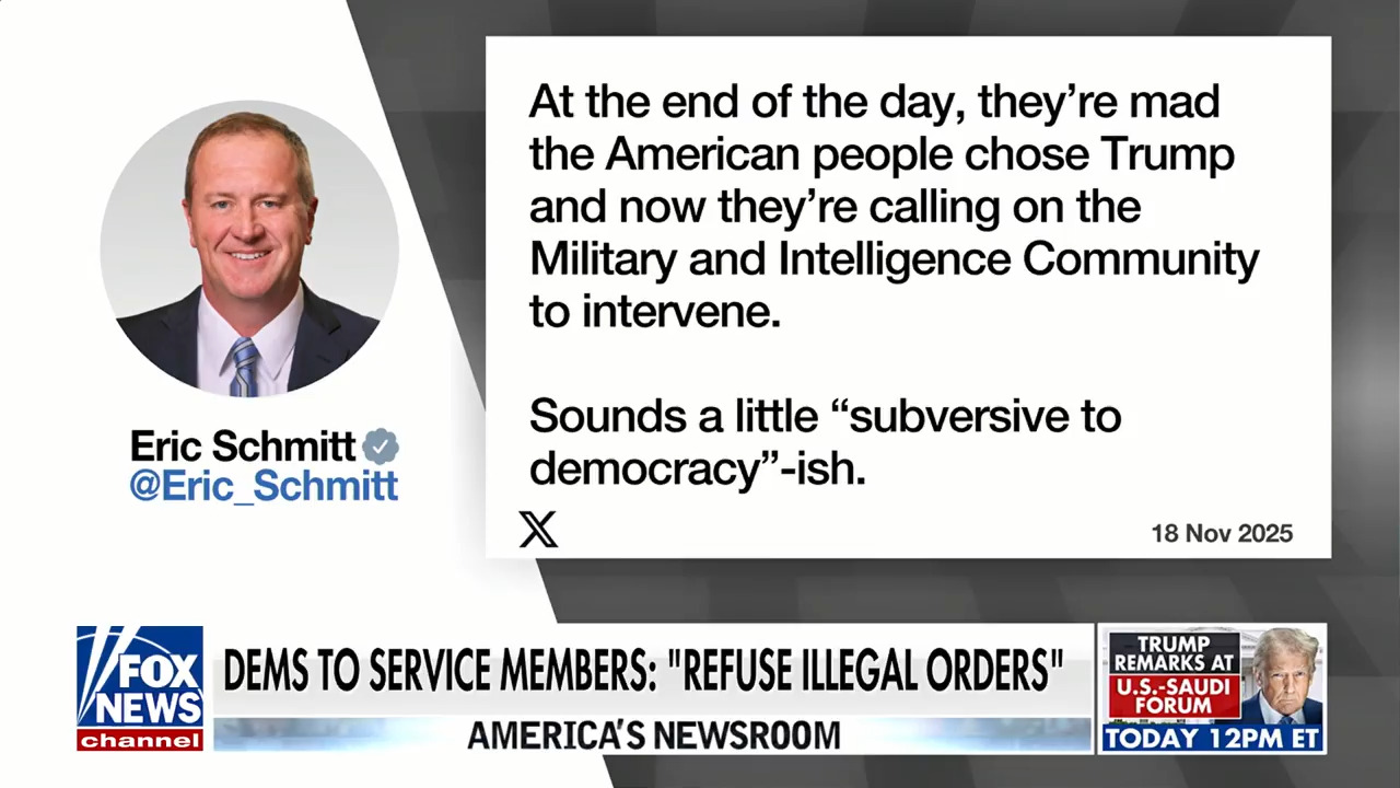 Democrats criticized for telling service members to refuse 'illegal' orders