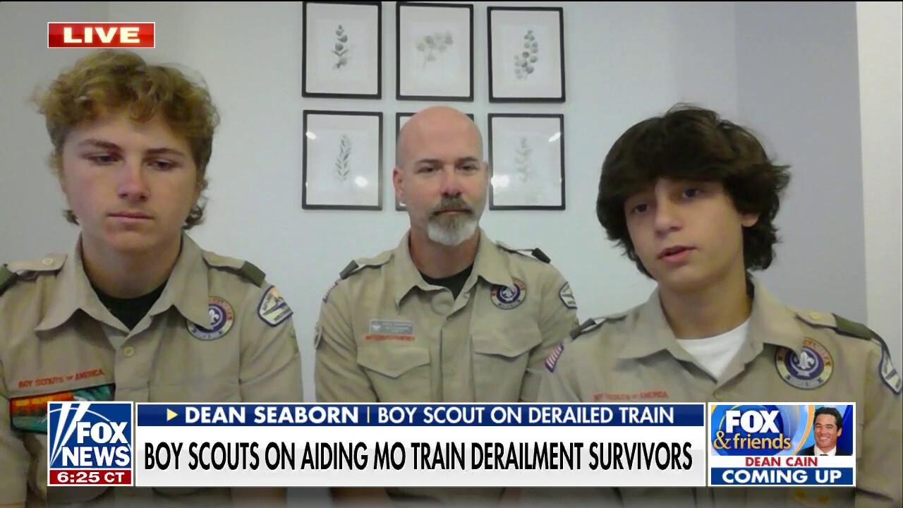 Boy Scouts spring into action during Missouri train derailment