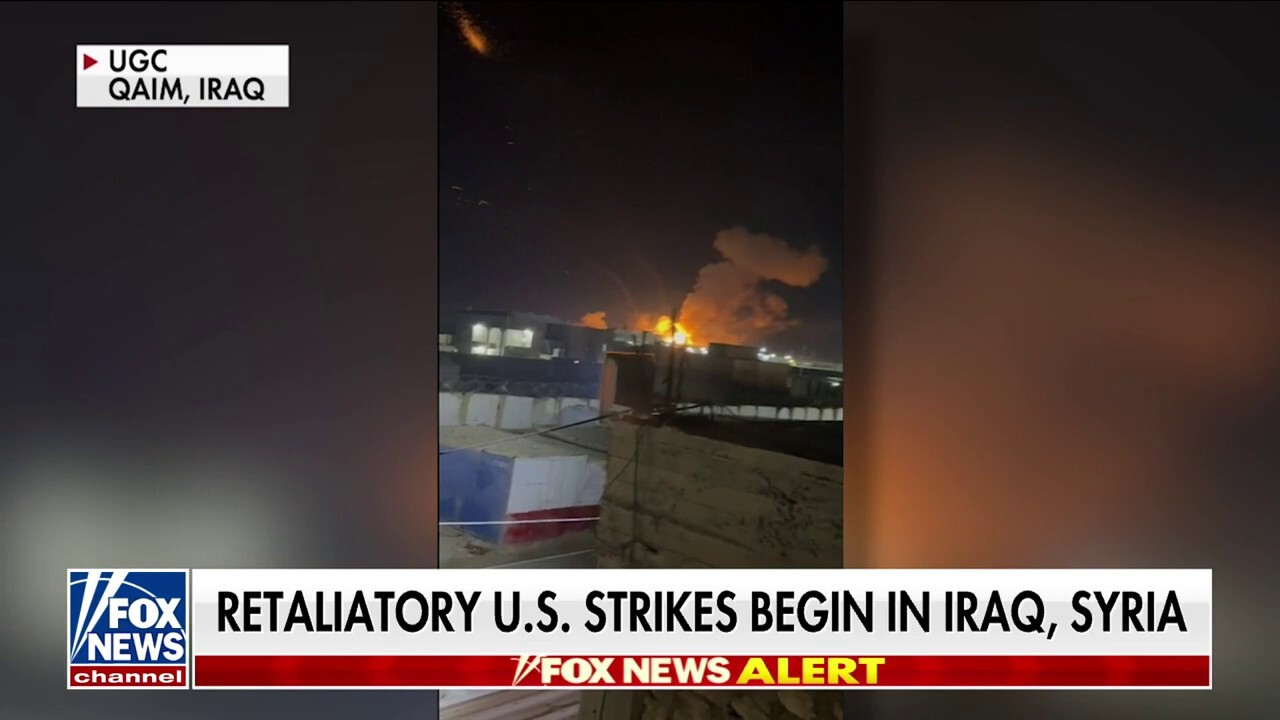  First images of US retaliatory strikes come from Iraq