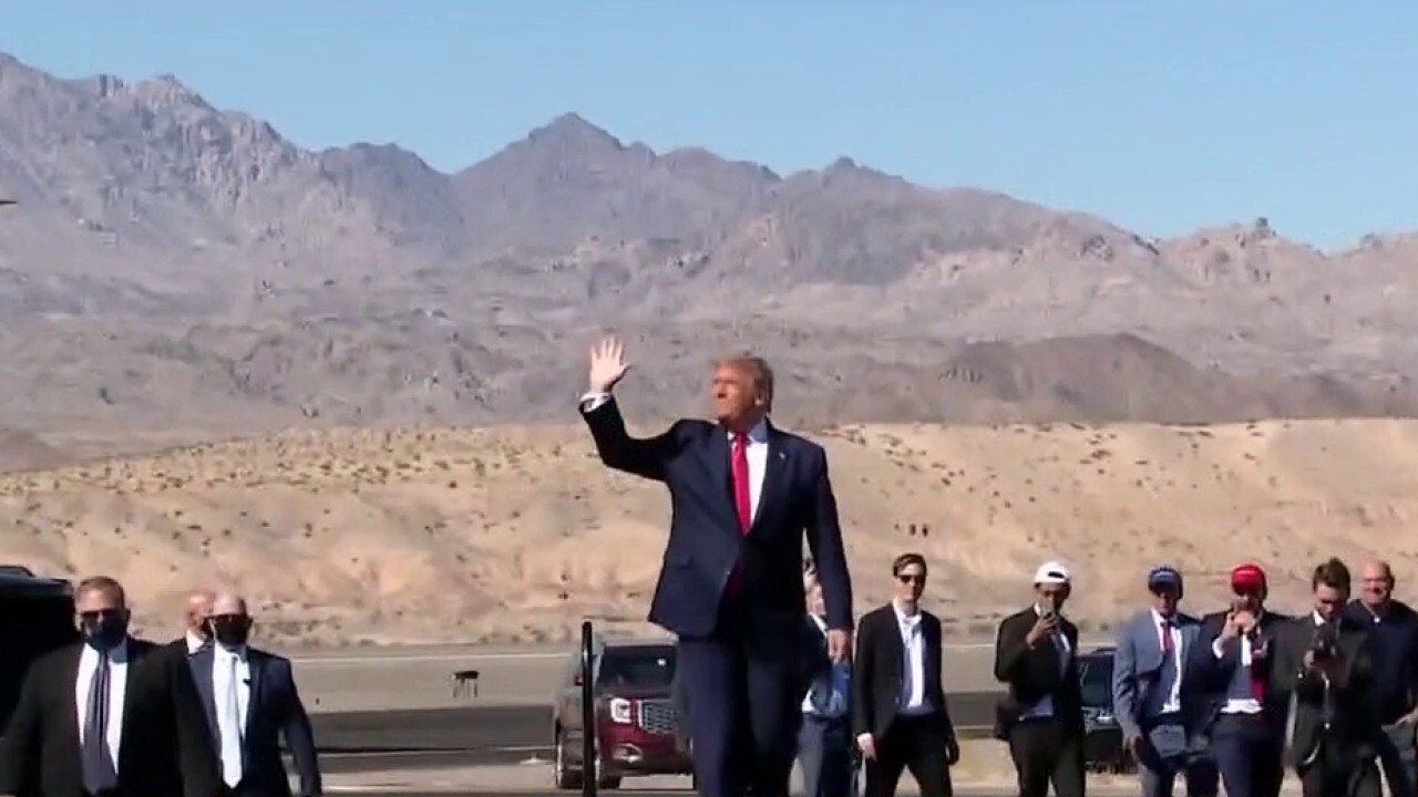 Trump campaigns in Arizona while Biden campaigns in Delaware