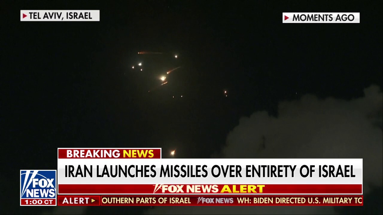 Iran launches widespread missile attack over all of Israel 