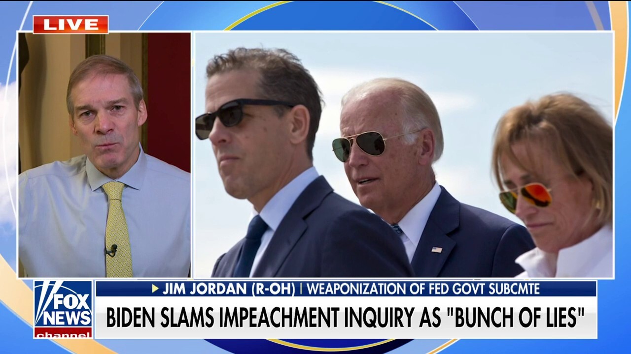 Rep. Jim Jordan slams Biden's dismissal of impeachment inquiry: 'Ridiculous'