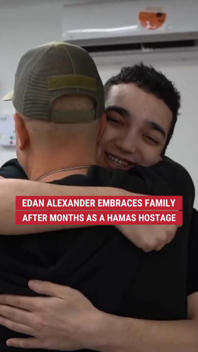 Edan Alexander embraces household  aft  months arsenic  a Hamas hostage
