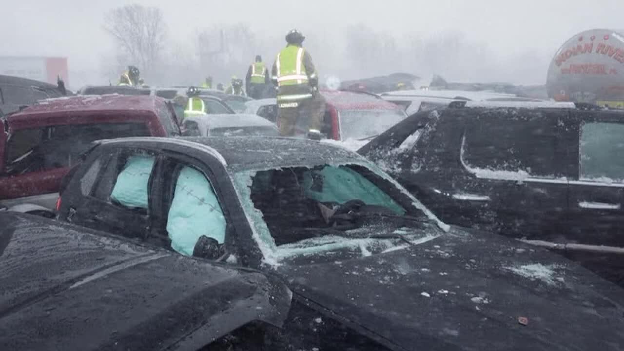 131-vehicle pileup in Wisconsin leaves one dead, 71 injured