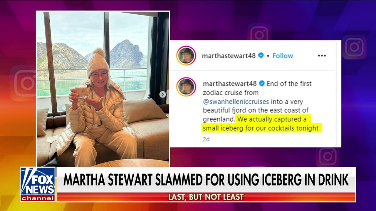 Martha Stewart sparks fury with photo from cruise ship