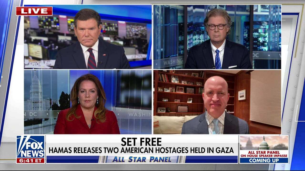 'Special Report' All-Star Panel weigh in on the release of two American hostages held in Gaza by Hamas and President Biden's pledge for Israel and Ukraine aid.