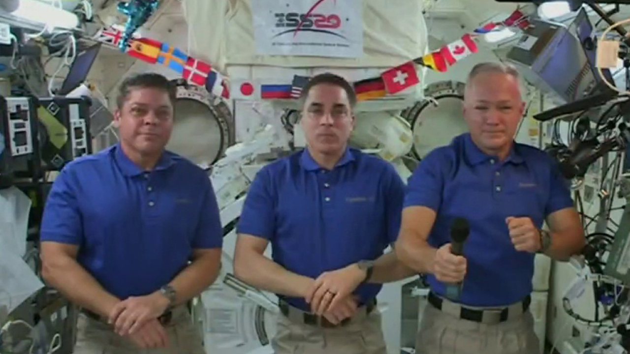 NASA astronauts halfway through mission aboard International Space Station 