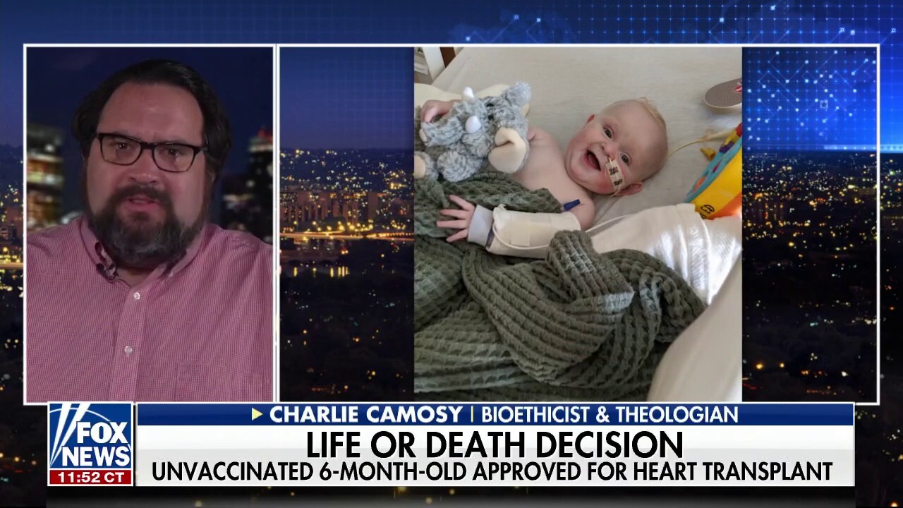 Unvaccinated 6-month-old originally denied heart transplant