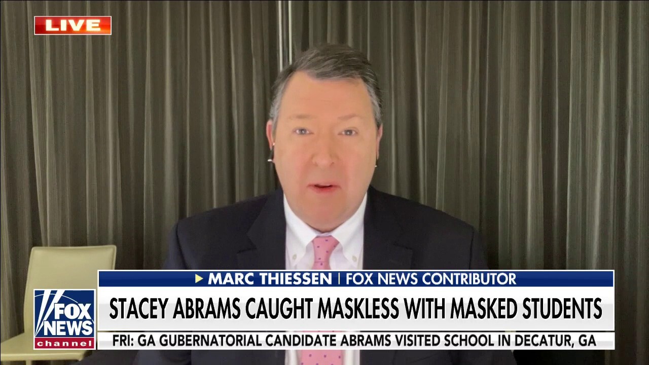 Stacey Abrams is 'politically incompetent,' bad at 'virtue signaling' following maskless photo: Thiessen