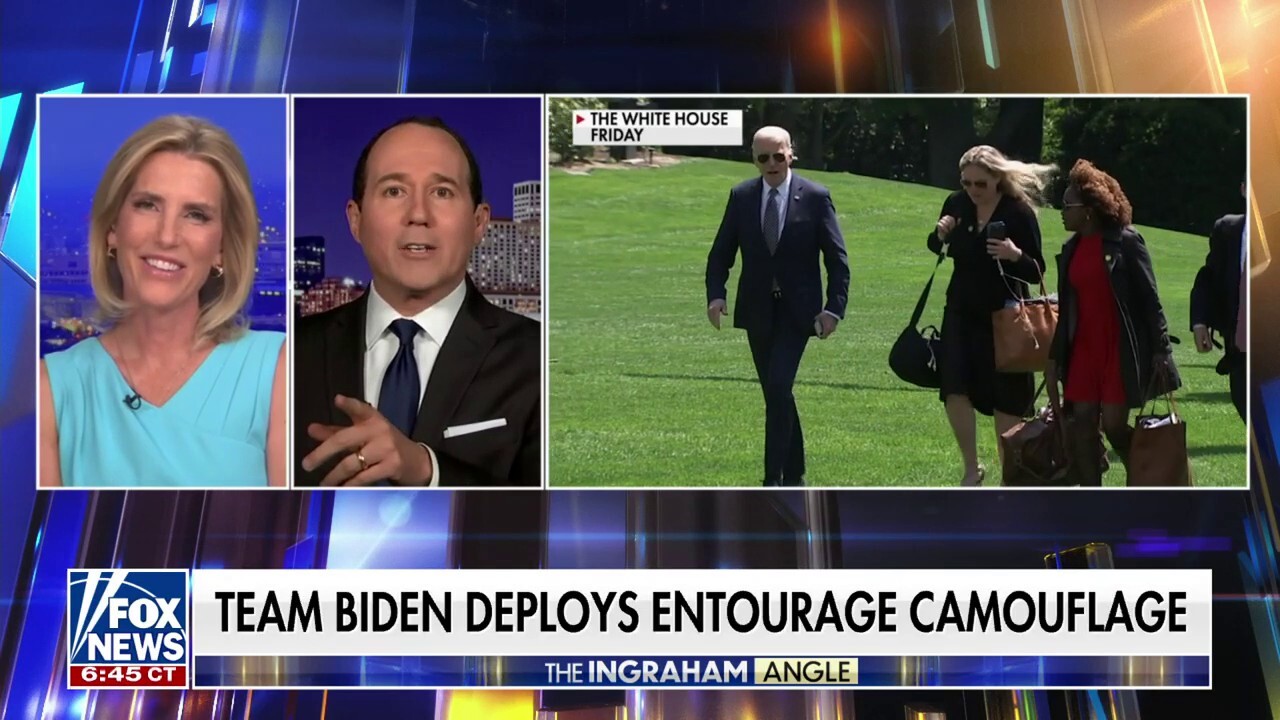 Fox News contributor Raymond Arroyo has the latest on the White House's attempts to hide the aging president's struggles on this week's edition of 'Friday Follies' on 'The Ingraham Angle.'
