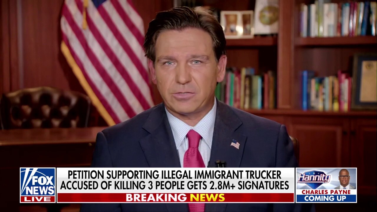 DeSantis vows to hold illegal immigrant trucker in fatal crash accountable, despite petition