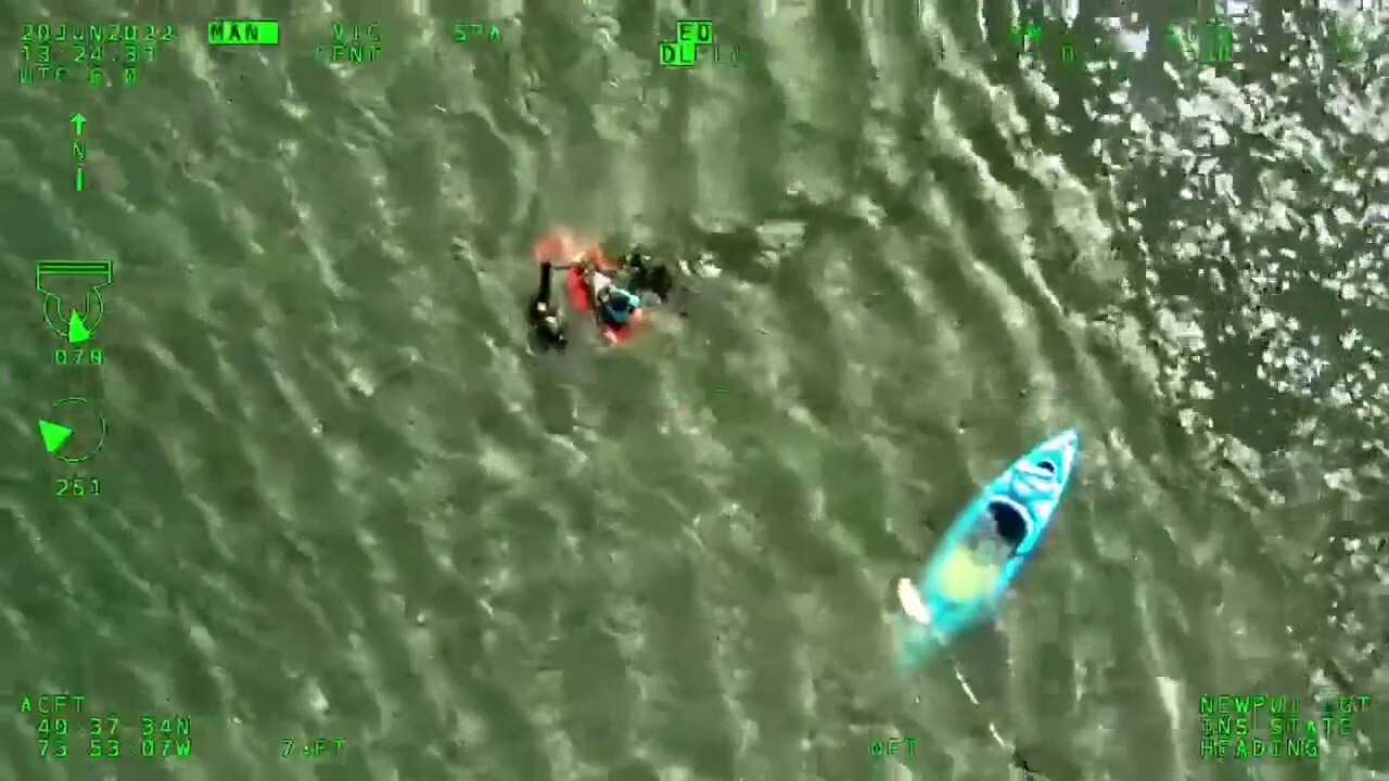 NYPD water rescued caught on video