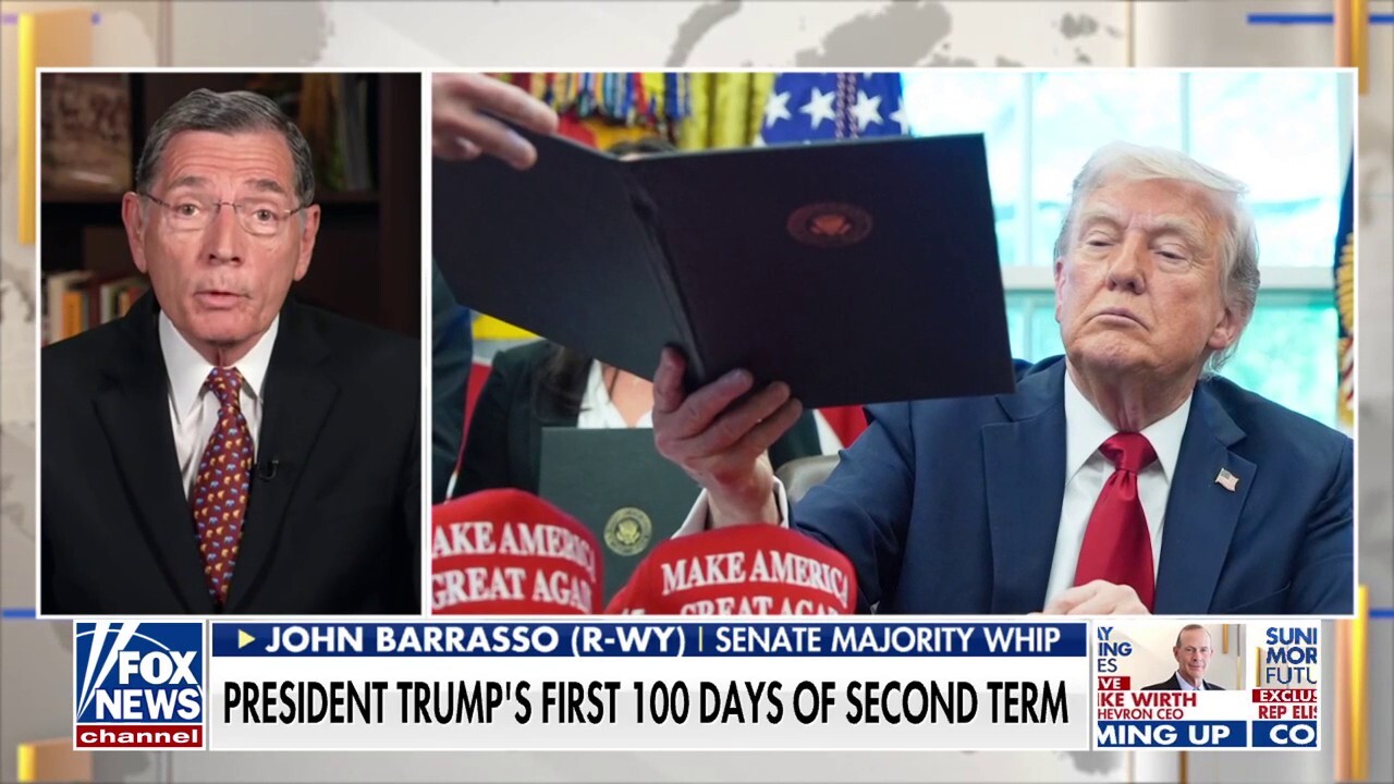 Pace and progress made in Trump's 100 days has been 'breathtaking,' Sen. Barrasso says