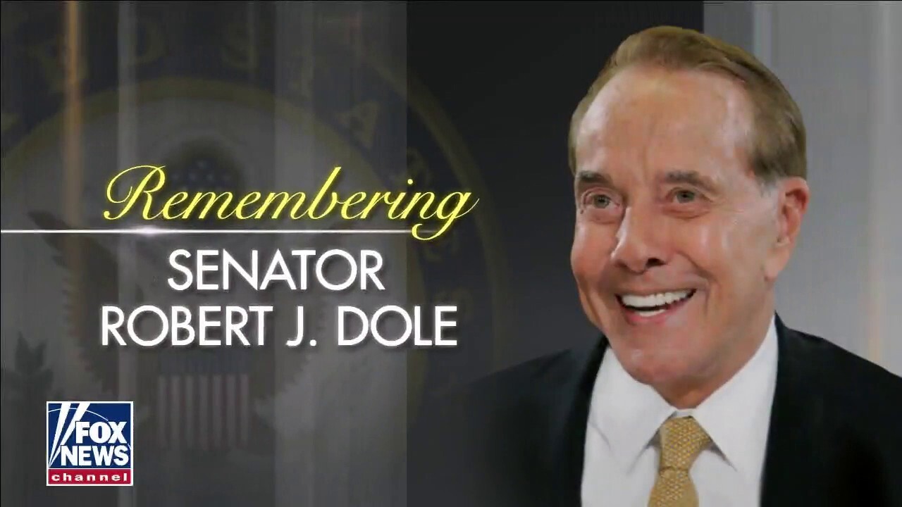 Senator Bob Dole lies in state at US Capitol
