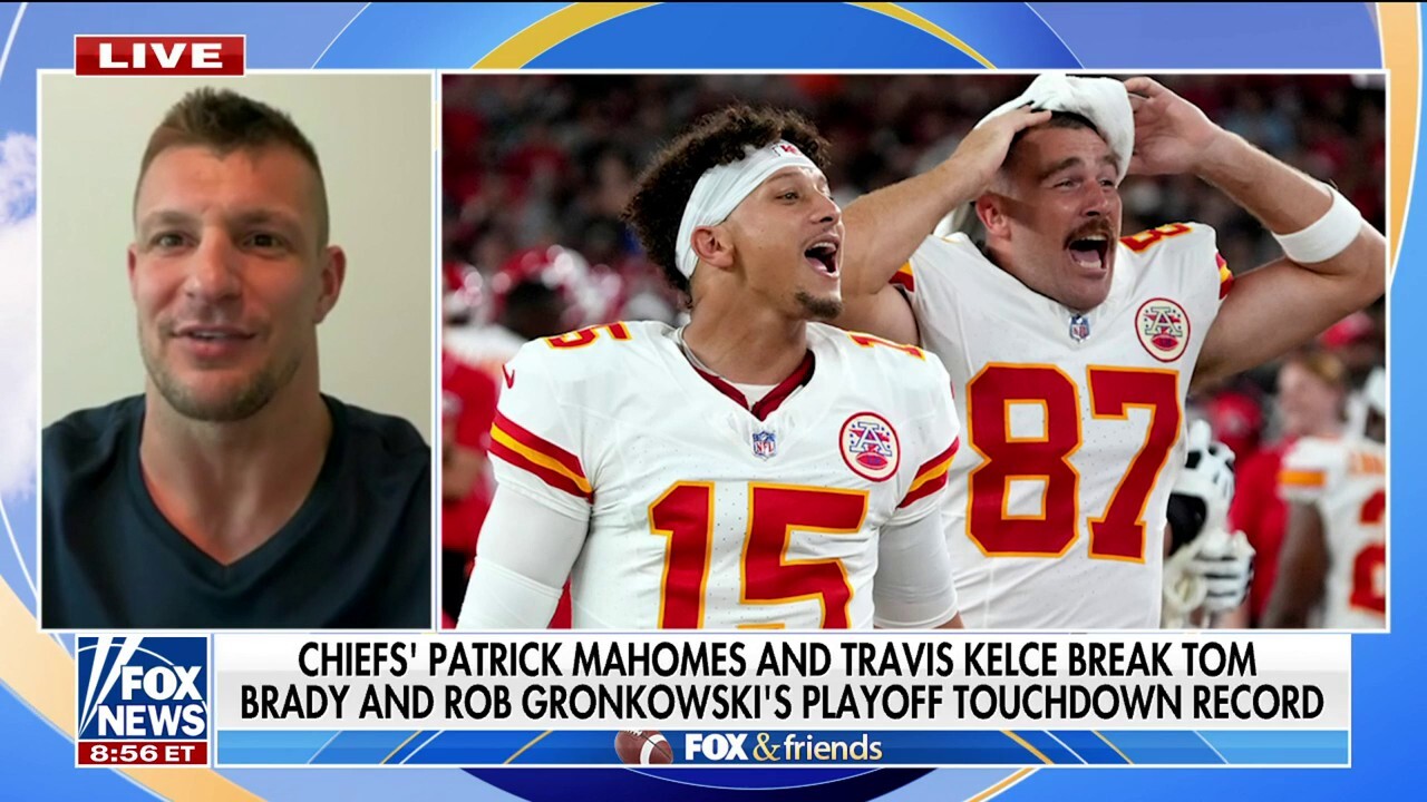 Gronkowski: 'Cool' to see Kelce, Mahomes beat our record  
