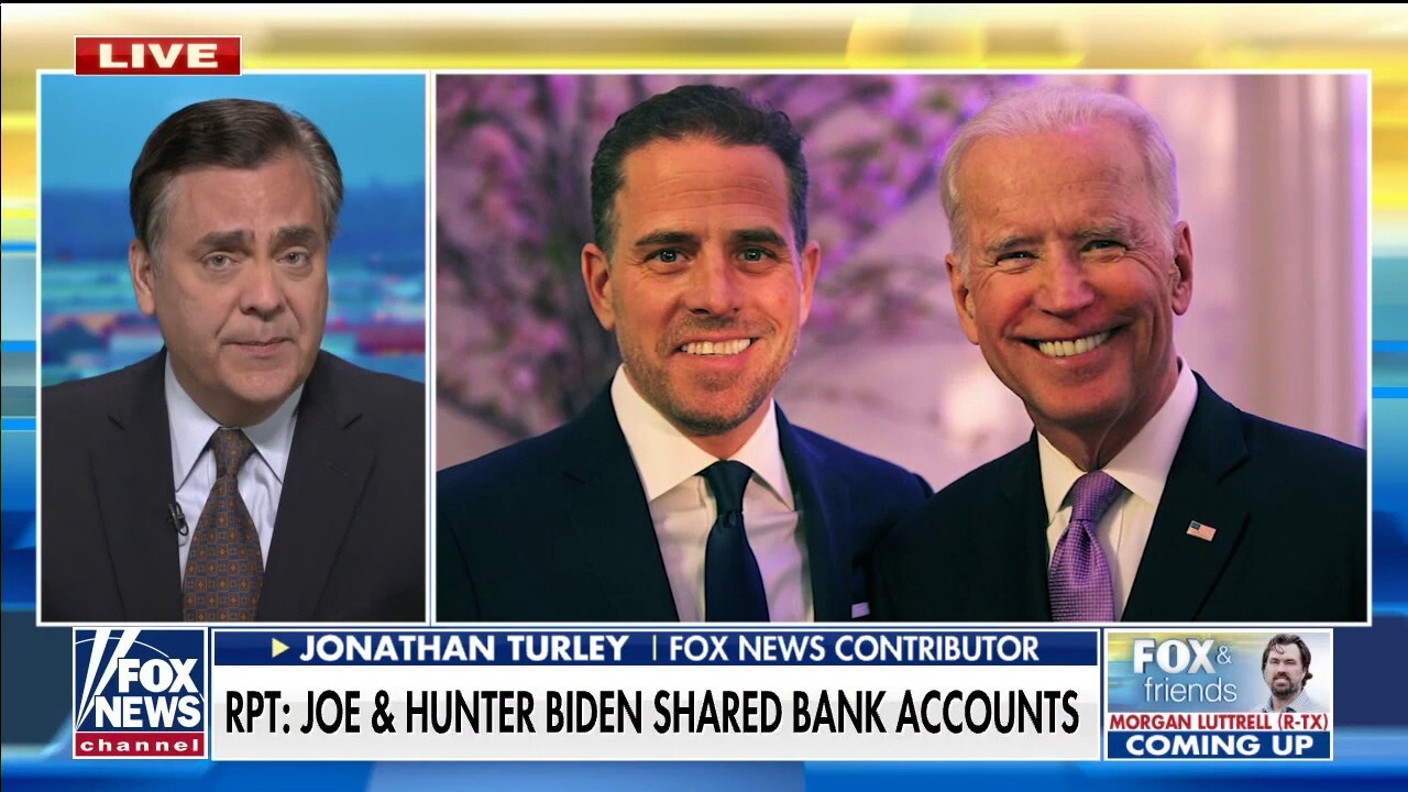 Report reveals Joe, Hunter Biden allegedly shared bank accounts