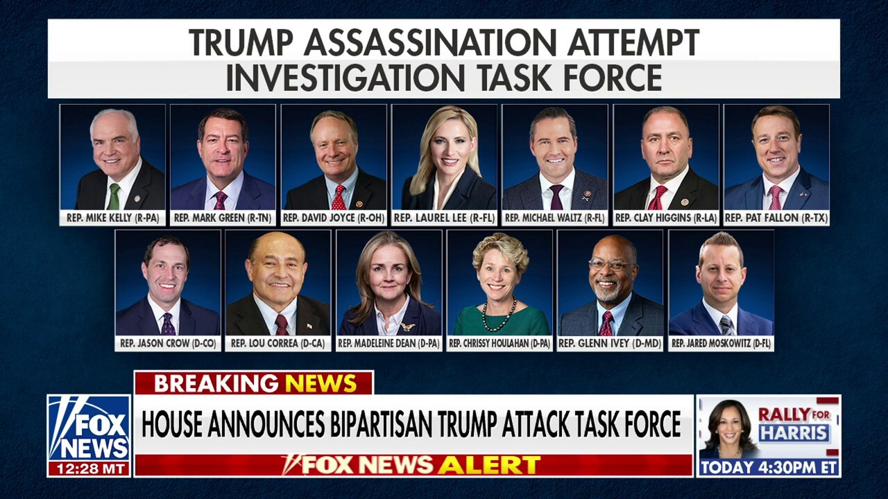 House announces new bipartisan task force to investigate Trump assassination attempt