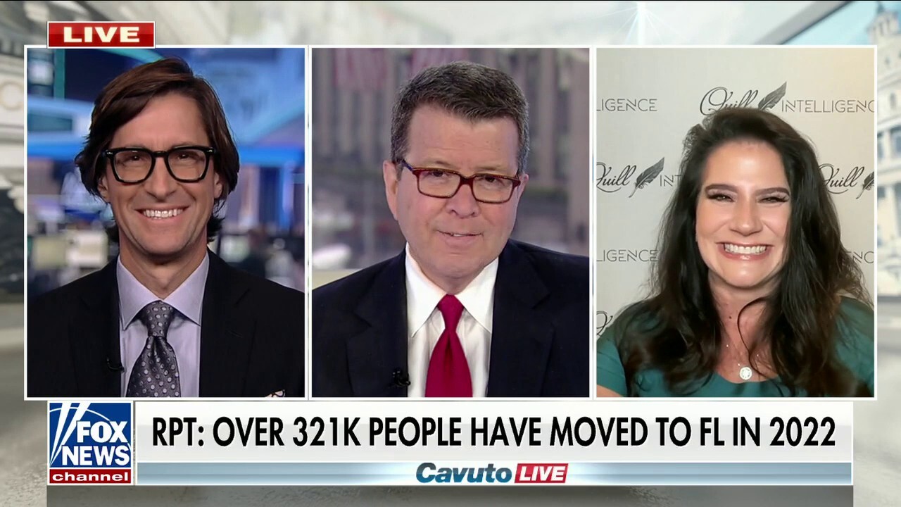 Fox News contributor Jonas Max Ferris and Quill Intelligence CEO Danielle DiMartino discuss the population exodus from Democrat states to GOP states over taxes, cost of living and crime on "Cavuto Live."