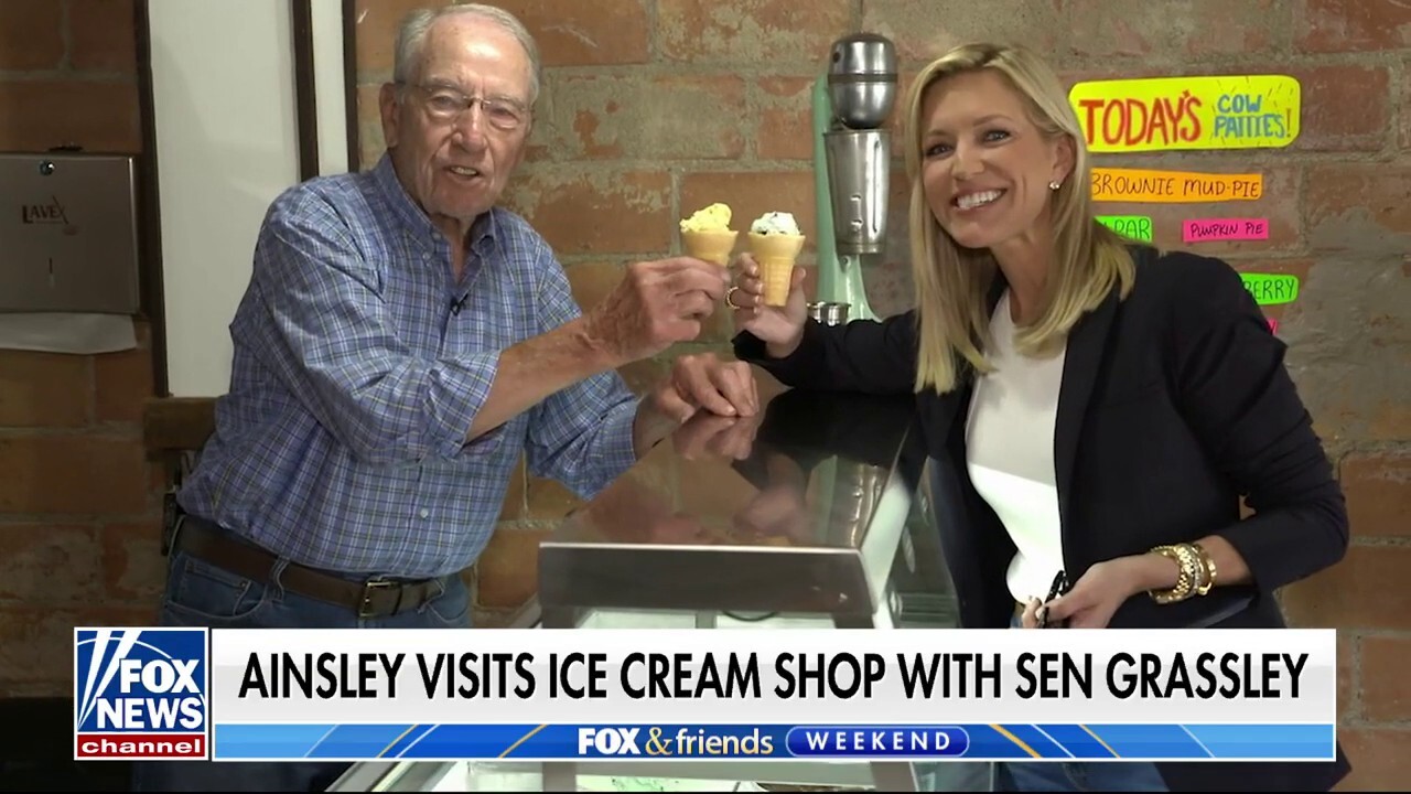 Ainsley visits Sen. Grassley in Iowa ahead of his 90th birthday