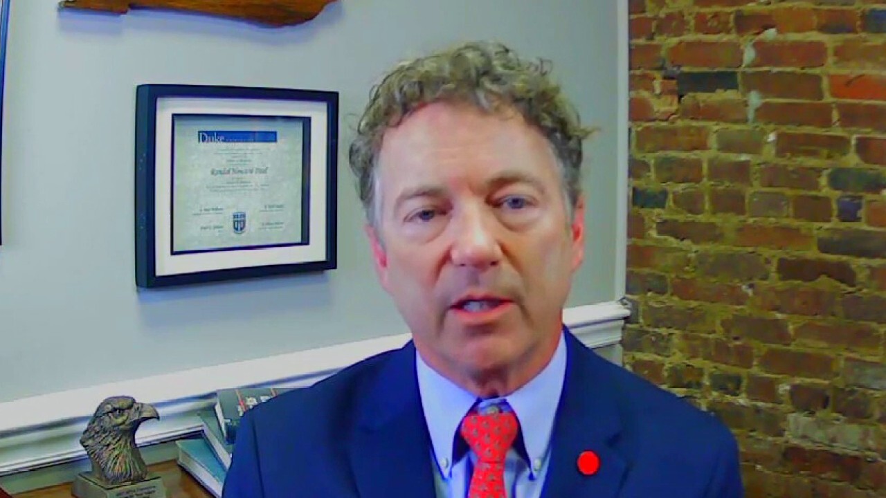 Sen. Paul: Health officials 'can't stand good news' about pandemic because 'they are big government people'